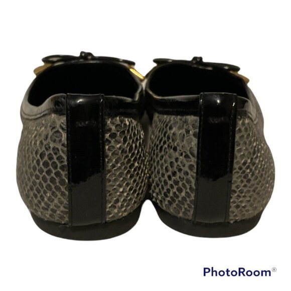 TORY BURCH Verbena Tribal Snake Patent Leather Cap Toe sz. 5M - Picture 8 of 8